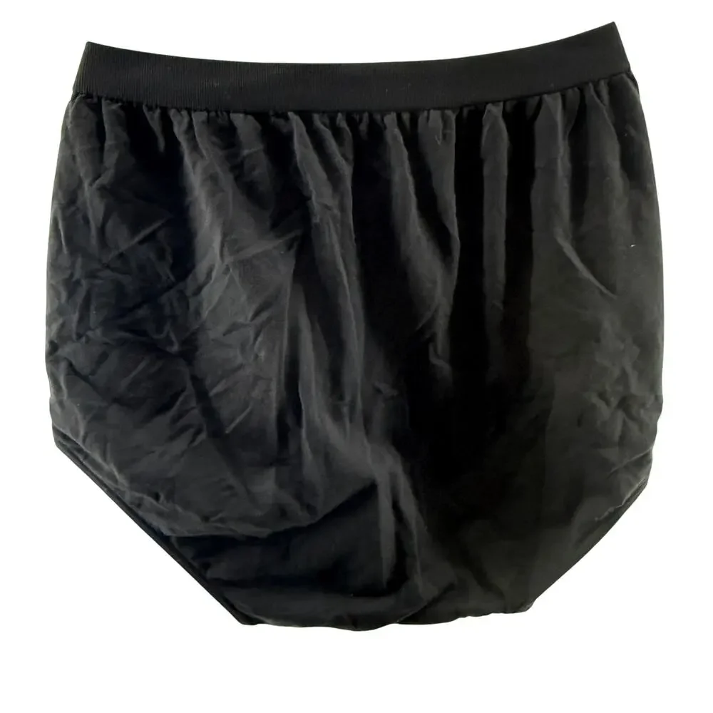 Bali Comfort Revolution Seamless Brief Black Womens Size 10/11